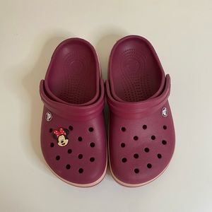 maroon CROCS